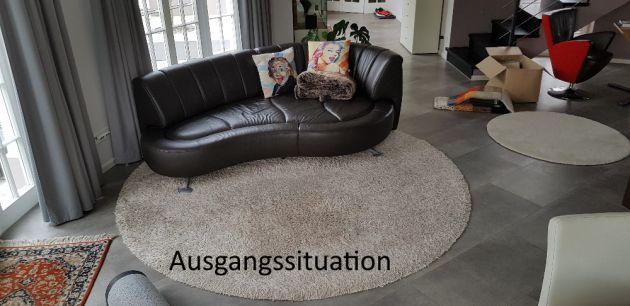 Wie sieht der gewünschte Teppich bei mir Zuhause aus?
